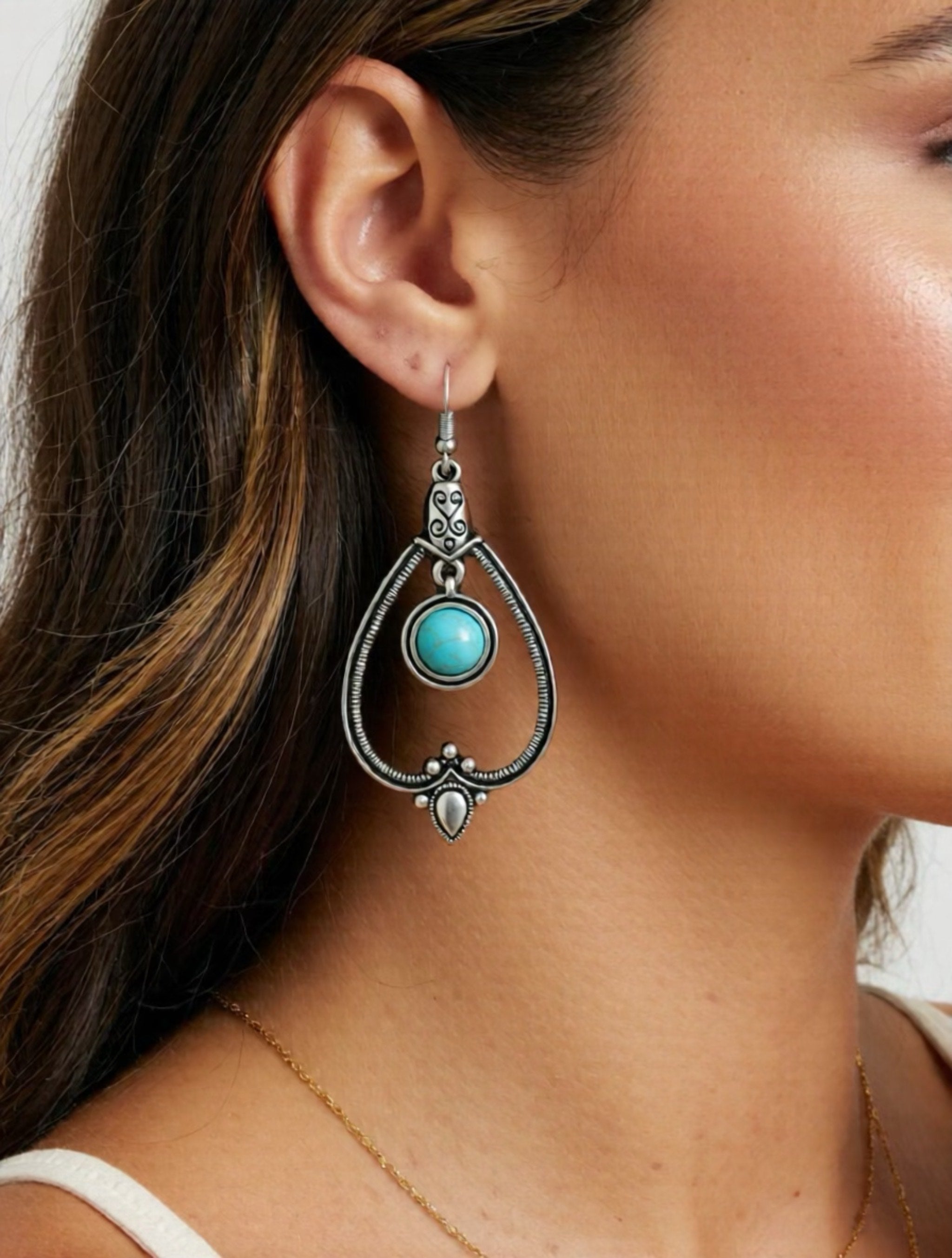 Boho Turquoise Earrings
