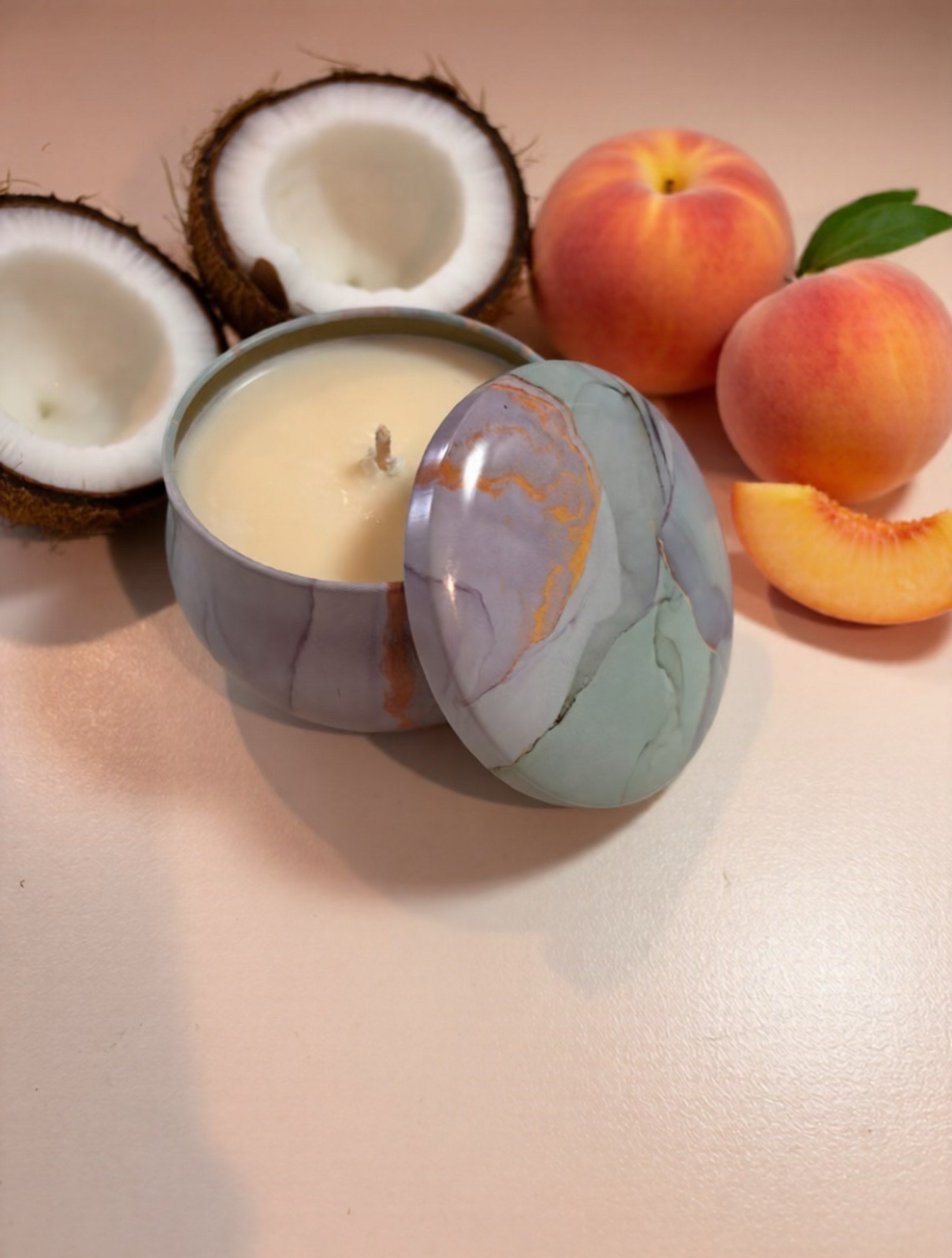 Soy Wax Candle 120g Coconut & Peach