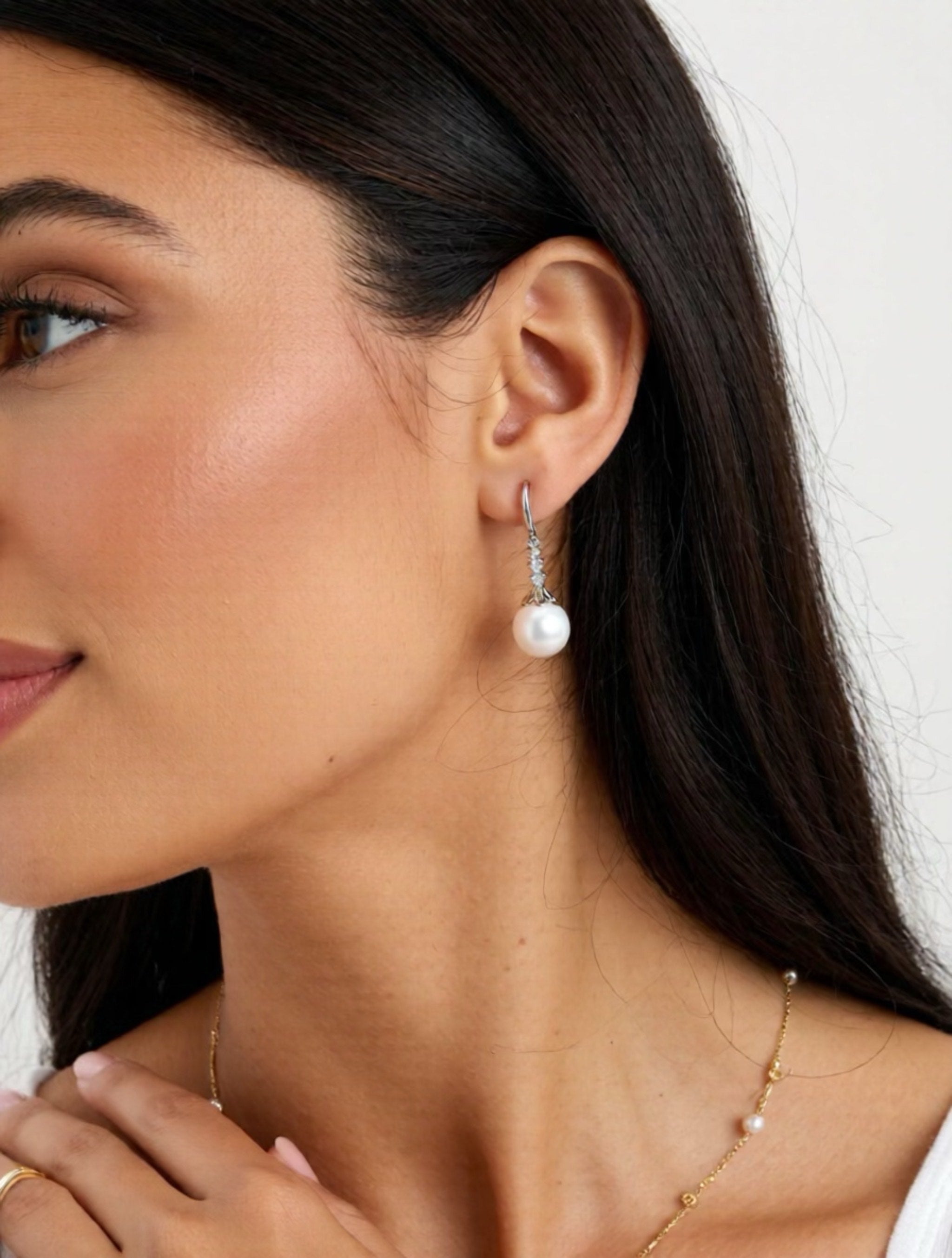 Sterling Silver and Fresh Water Pearl Earrings