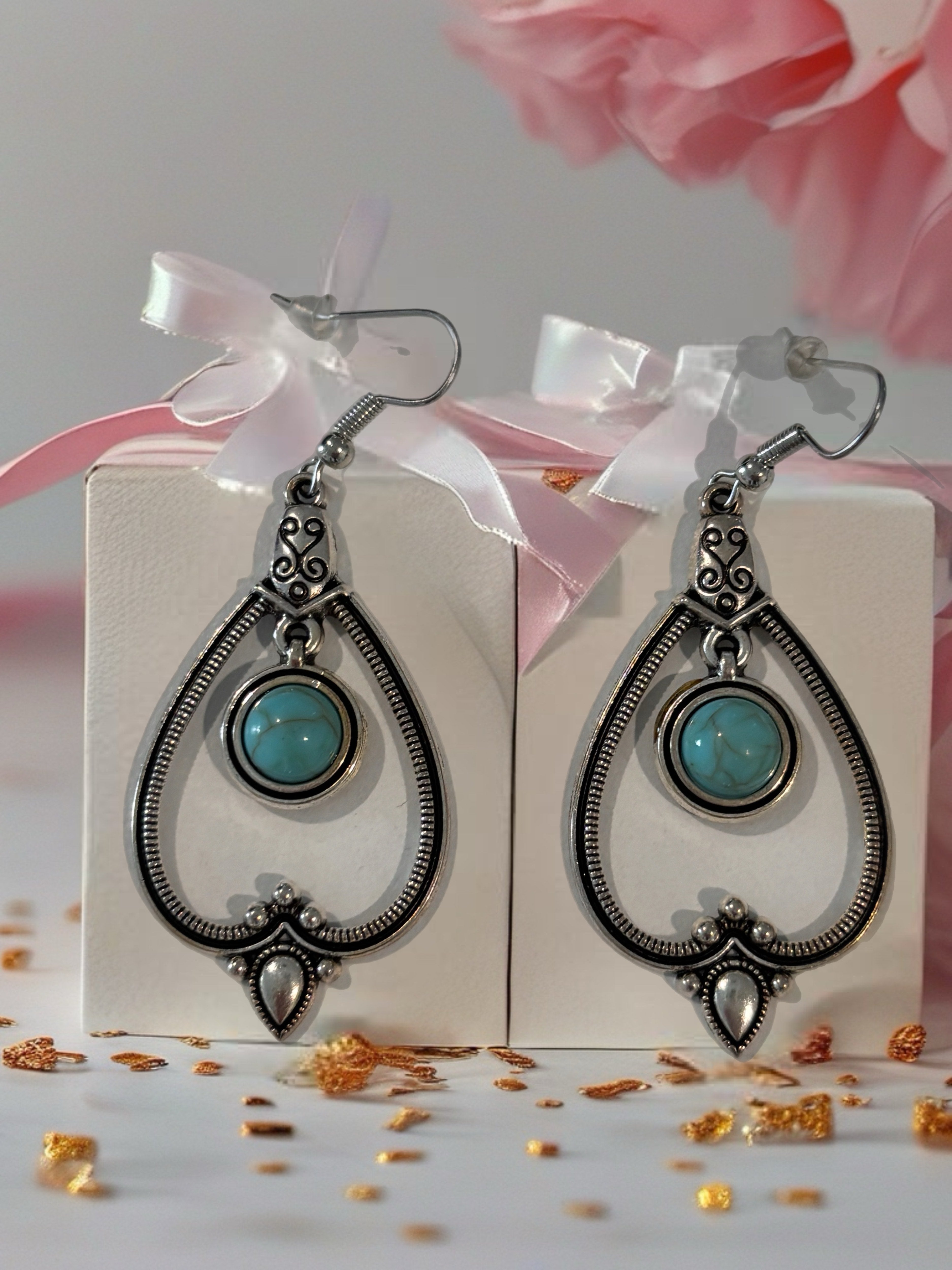 Boho Turquoise Earrings