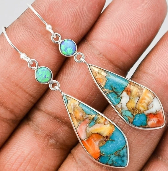 Marble Teardrop Earrings