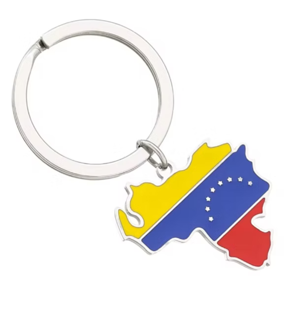 Venezuelan Map Keyring.