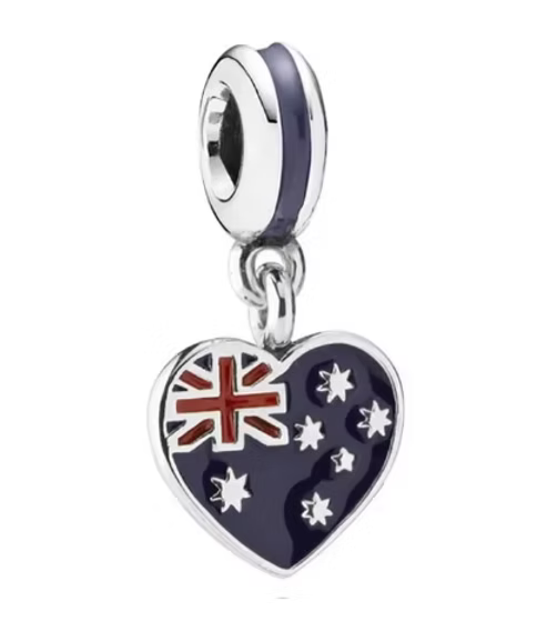 Australian Flag Charm Bracelet