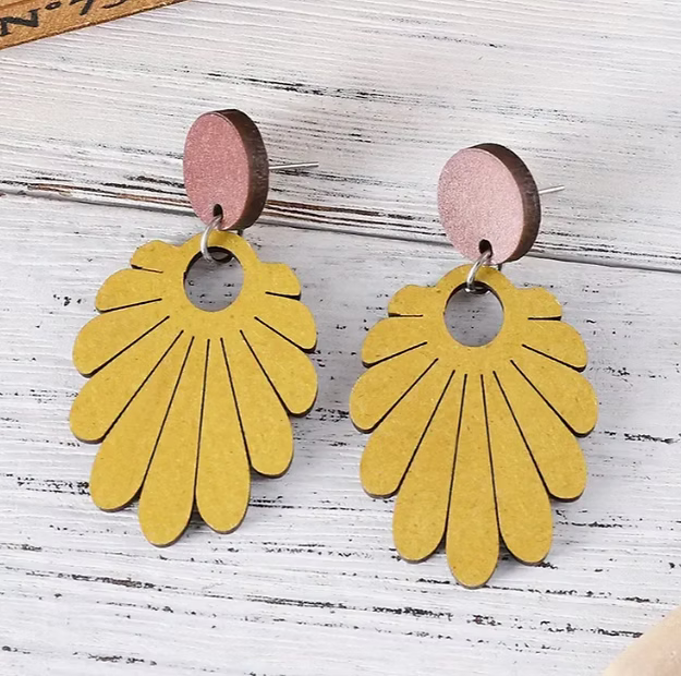 Dangle Wood Earrings