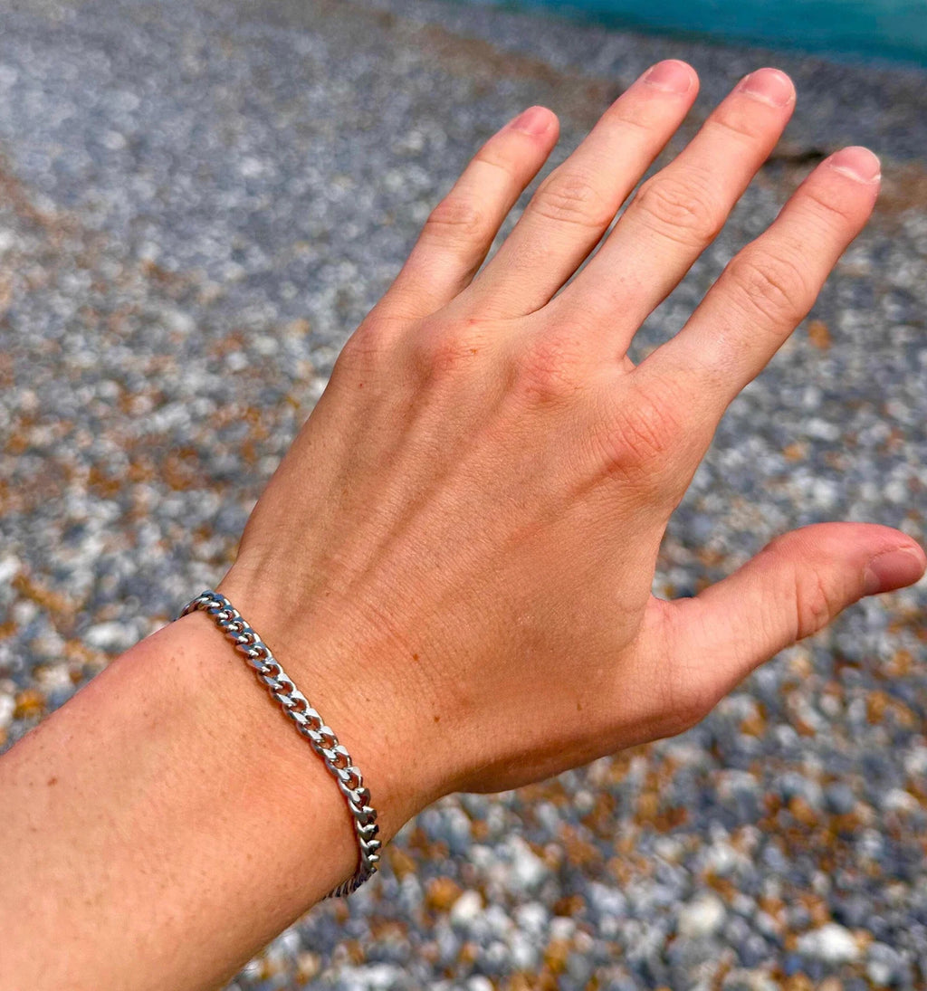 Stainless Steel Bracelet unisex Cuban Link